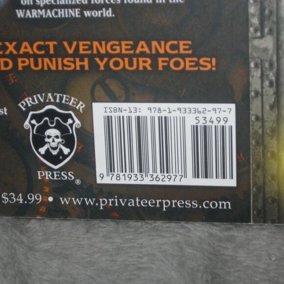 Warmachine RPG Softcover Book Vengeance 2409A6 - Picture 3 of 8